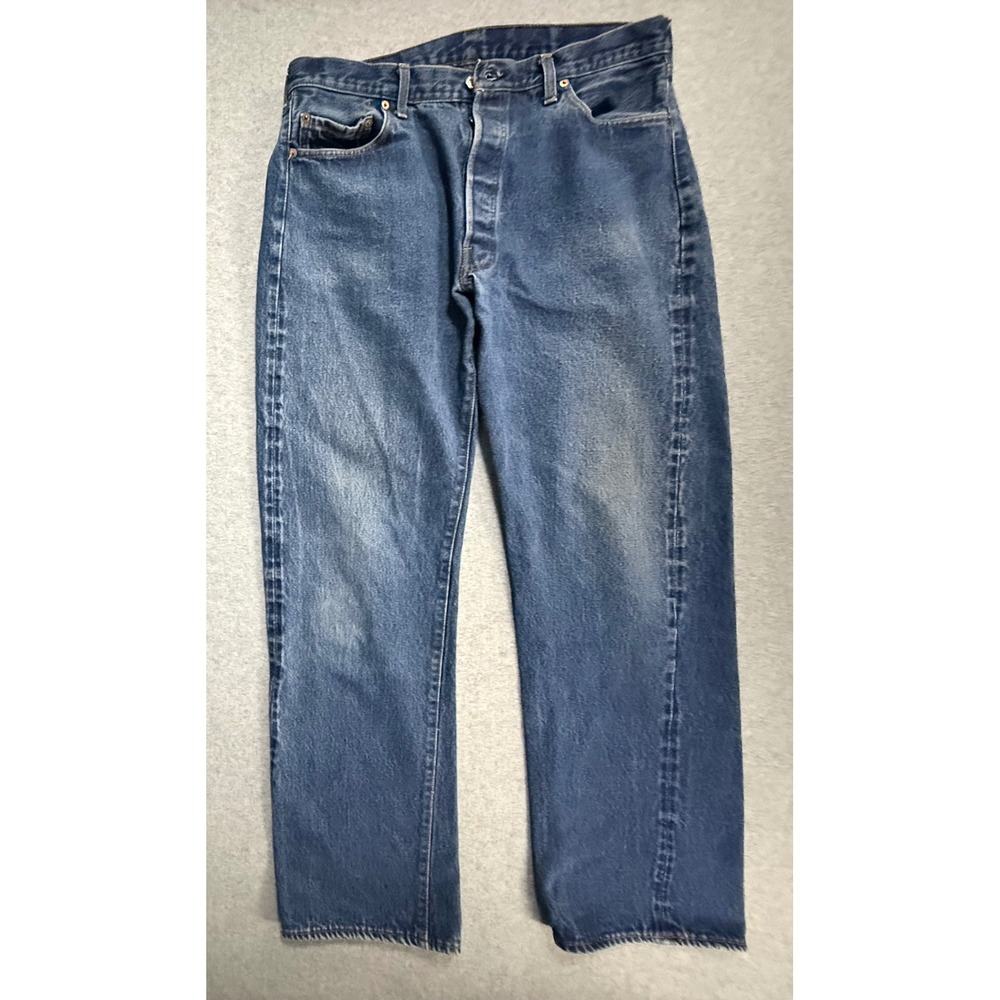 Vintage 70's 80's Levis 501 Redline Selvedge Denim Jeans Button 524 Stamp 38x36
